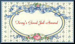 Terry's Good Job Award